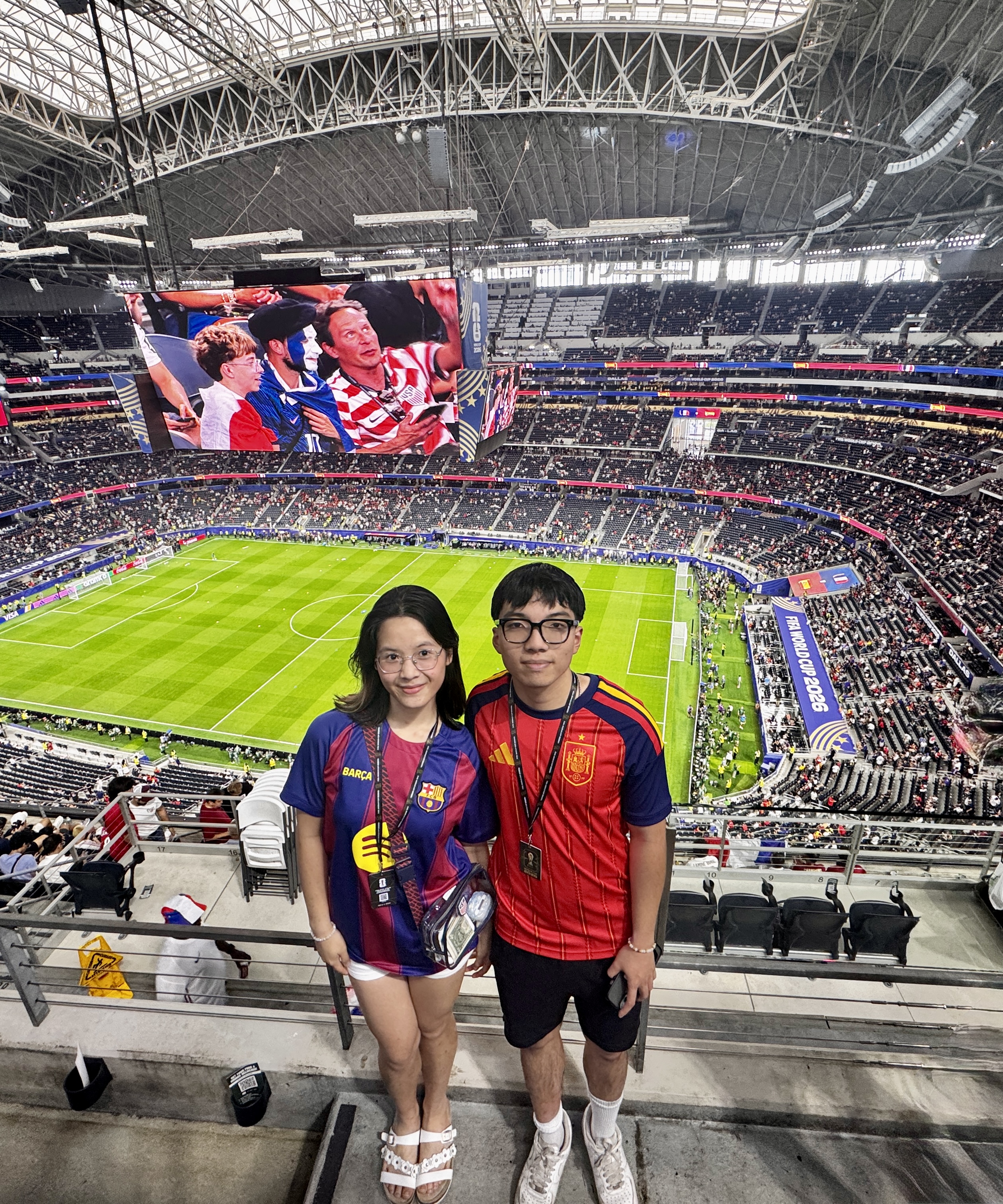 at a world cup match